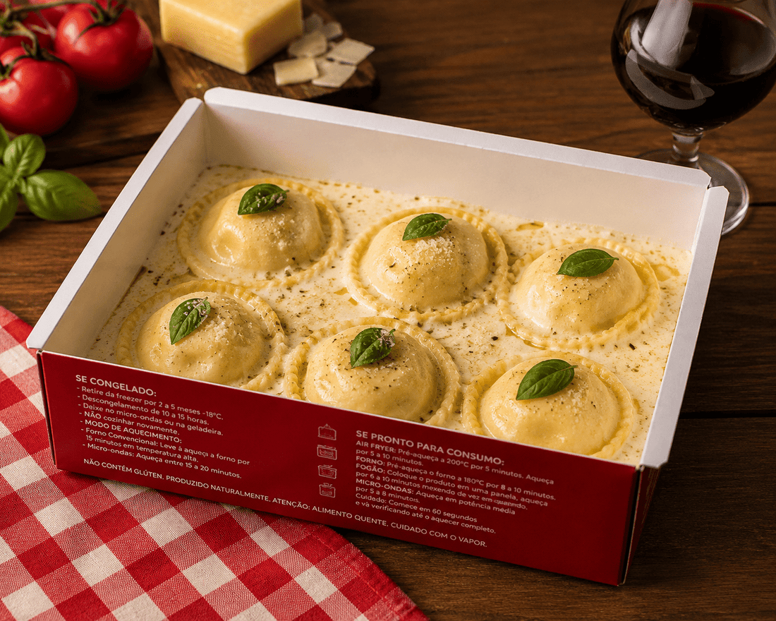 Sorrentini quatro queijos ao sugo - Tomatinho Masseria