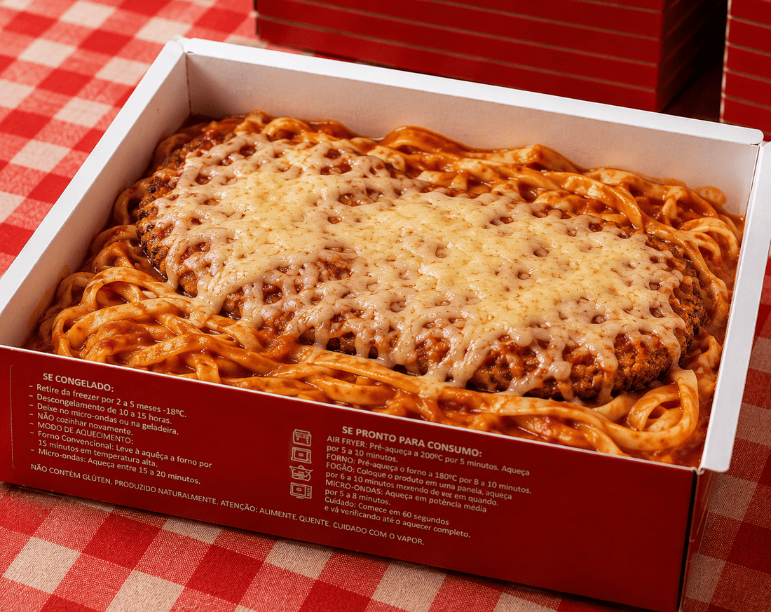 Talharim á parmegiana - Tomatinho Masseria